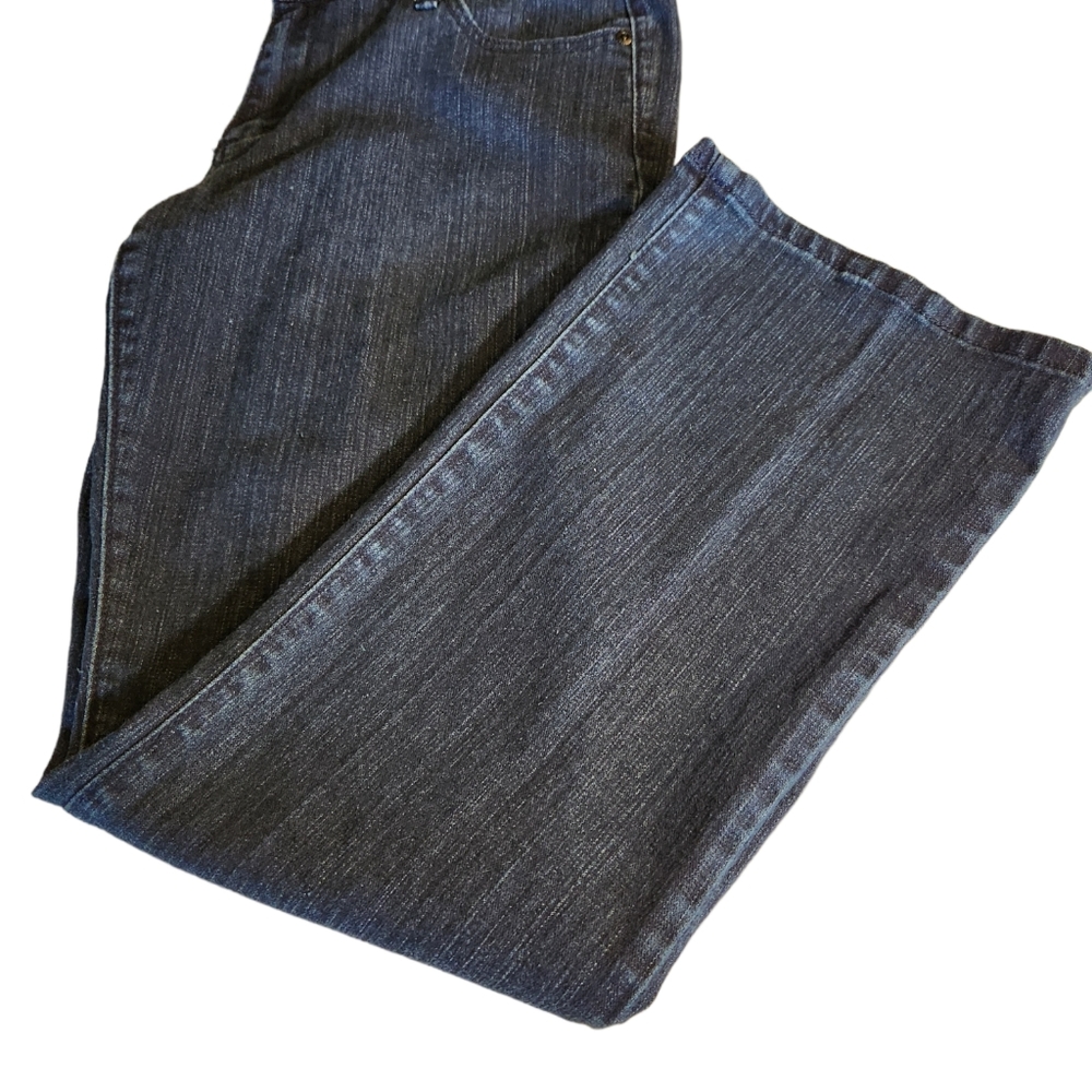Solo Works New York City Sz  10 Boot Cut Dark Blue Womens Jeans